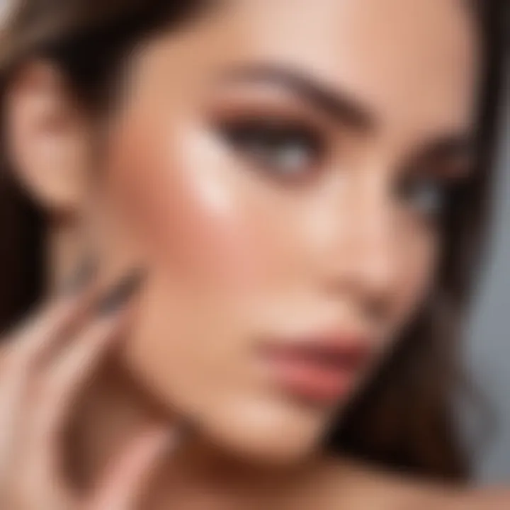 A chic display of various magnetic lash styles and clear eyeliners