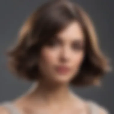 Polished Medium Length Hairstyle Radiant medium length hairstyle with a polished finish suitable for formal occasions