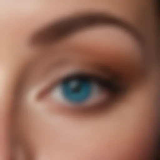 Palette featuring shades that enhance blue eyes