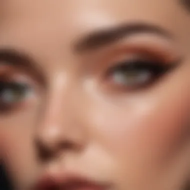 Close-up of innovative eyeliner techniques