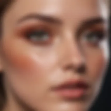 Textured eyeshadow application with unique styles