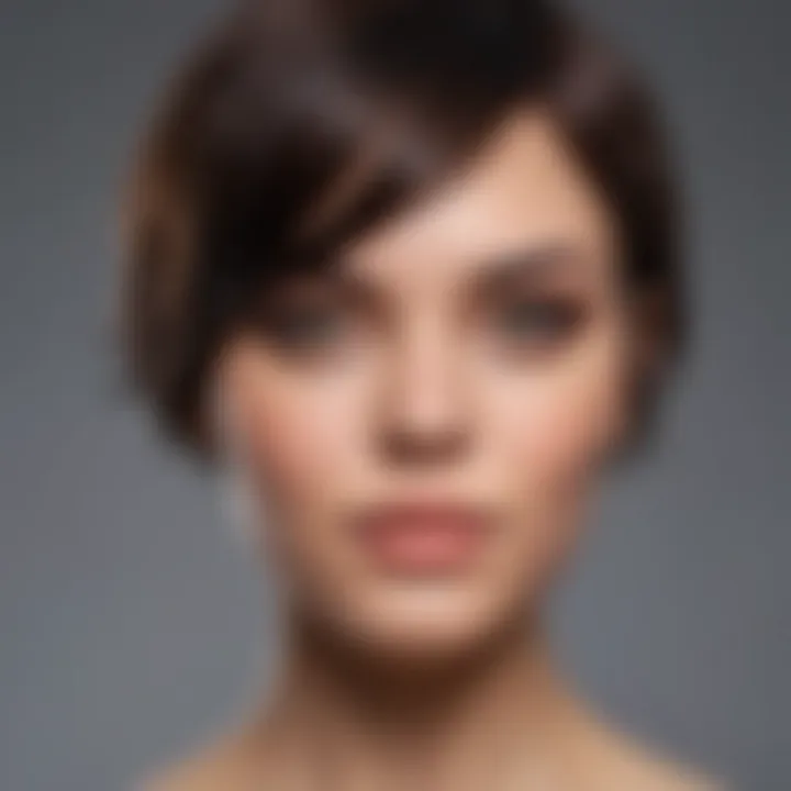 A personalized short hair look that blends cultural elements and modern trends