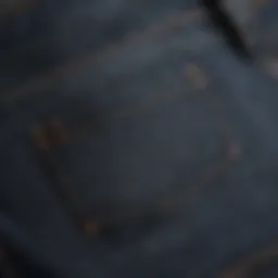 Close-up of denim texture showcasing quality craftsmanship