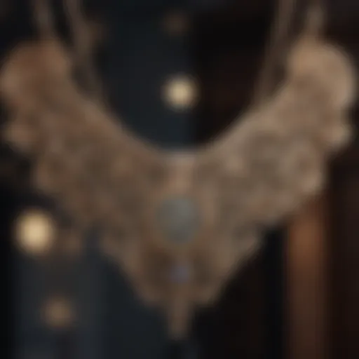Artistic representation of signs necklaces showcasing intricate designs