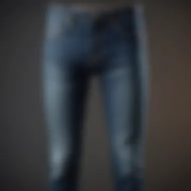 Elegant display of Still Here NYC jeans showcasing unique design