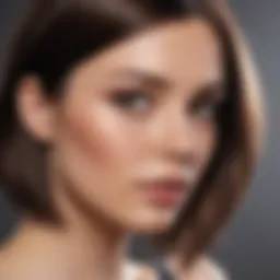 Sleek hair transformation showcasing before and after results