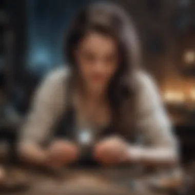 Artisan Crafting a Celestial Necklace Artisan crafting a star necklace, emphasizing the craftsmanship behind these meaningful accessories.
