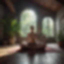 Serene environment for tantric breathing practice