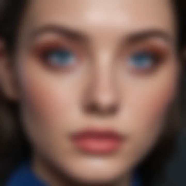 Artistic representation of color theory with blue undertones