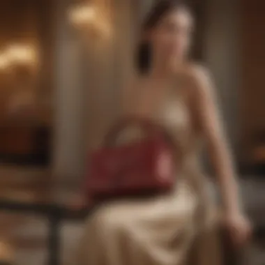 An elegant display of the Bottega Veneta Maxi Jodie bag in a luxury setting