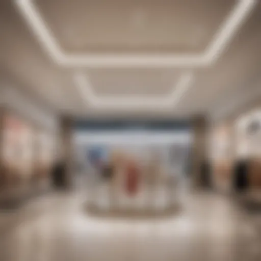 An elegant display of Skims products within a Nordstrom store