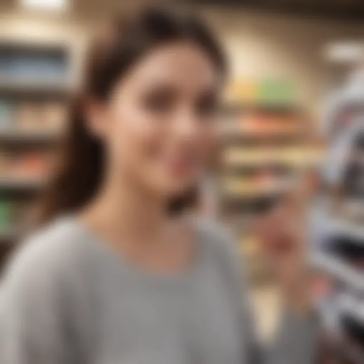 Happy Shopper Enjoying Savings