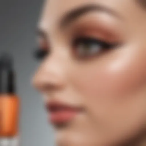 Close-up of cruelty-free lash serum bottle with elegant design
