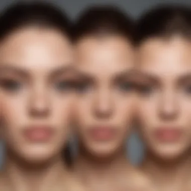 A close-up of diverse faces showcasing unique beauty standards.