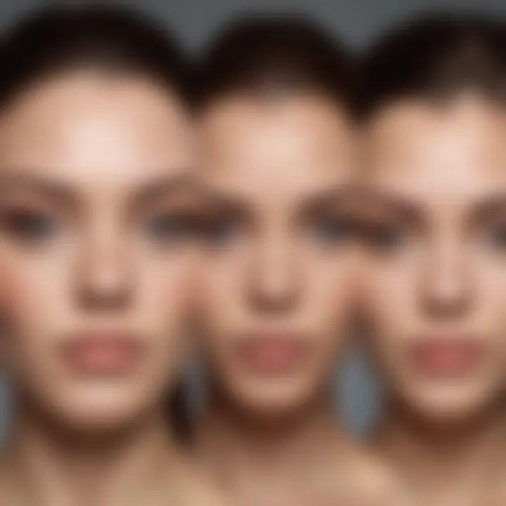 A close-up of diverse faces showcasing unique beauty standards.
