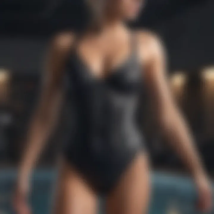 Stylish fitness swimsuits arranged by design