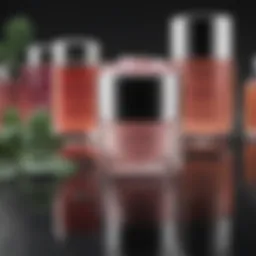 Close-up of skincare products with age-defying ingredients