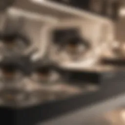 Elegant assortment of premium eyelash products displayed on a vanity
