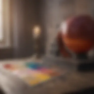 A color palette selection feature in an app