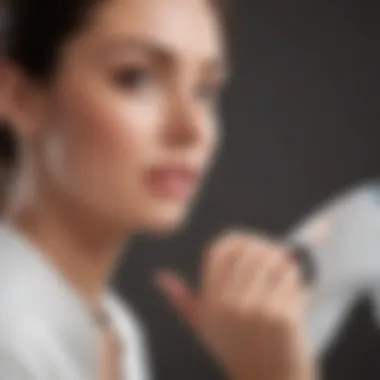 A confident individual using a silk epilator, highlighting its user-friendly operation.