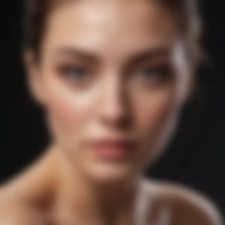 A user applying a cream on a previously affected area