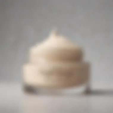 Luxurious Cream for Skin Care Close-up of a luxurious cream jar with a smooth texture