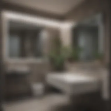 Serene Bathroom for Shaving A serene bathroom setting prepared for wet shaving