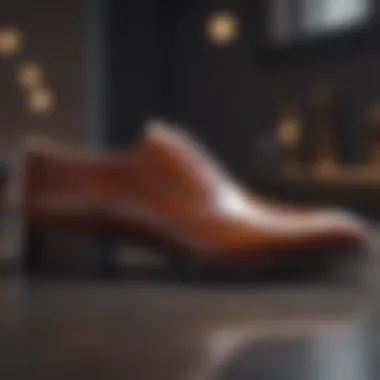Exquisite Craftsmanship in Designer Footwear Close-up of exquisite craftsmanship in a designer flat.