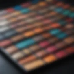 Colorful eyeshadow palettes showcasing vibrant shades