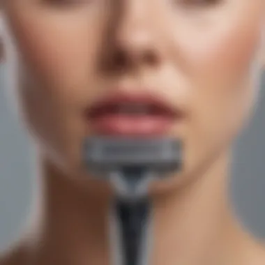 Precision Blades in Electric Razors Close-up of electric razor head demonstrating precision blades