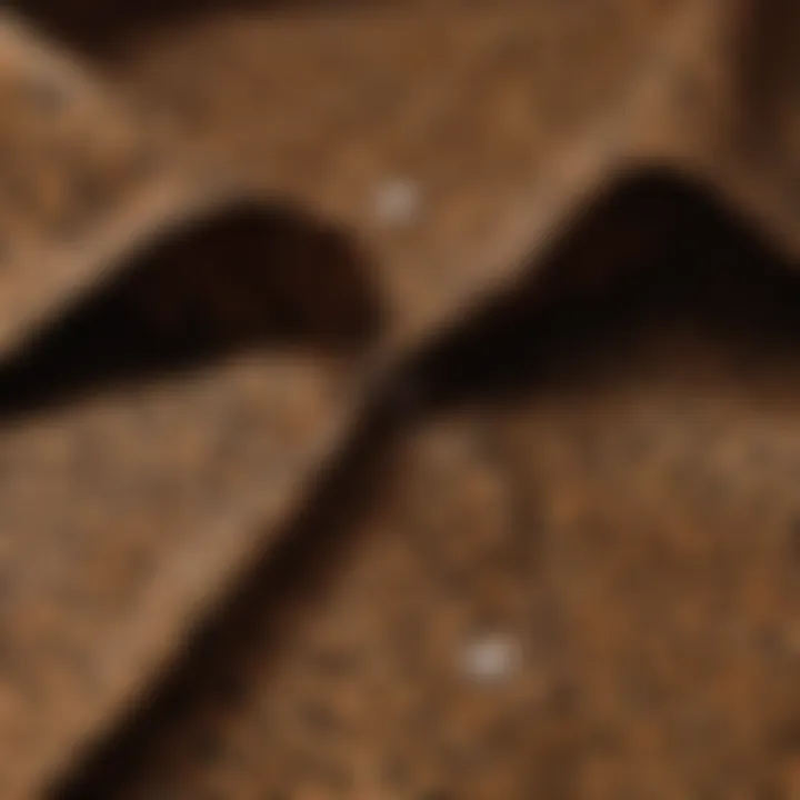 Close-up of fabric texture of a leopard print shirt