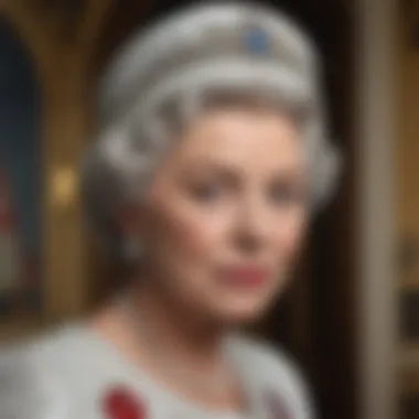 Navigating Power: The Political Landscape Under Queen Elizabeth Symbolic representation of the political landscape during her reign