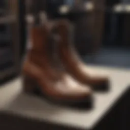 Elegant Rag & Bone boots on display