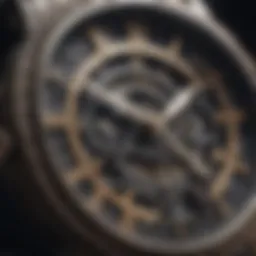 Elegant oversized watch showcasing intricate detailing