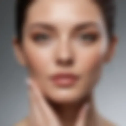 Elegant skincare routine featuring anti-aging cream