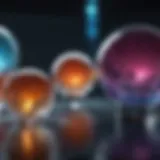 Aesthetic display of various ice globes with vibrant colors