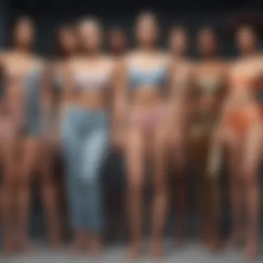A diverse range of body types in matching sets