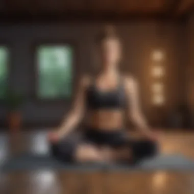 Holistic Yoga for Mind and Body Serene yoga practice focusing on flexibility and mindfulness.