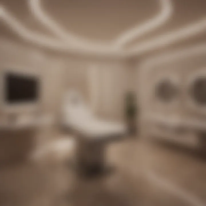 Luxurious laser treatment room