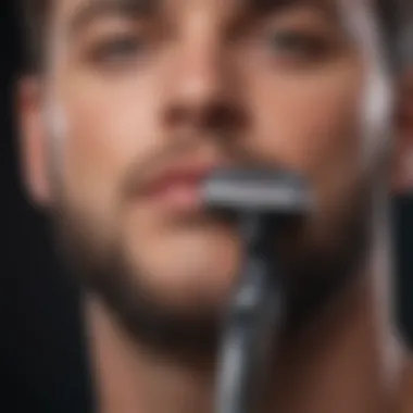 Close-up of a premium shaver highlighting its features