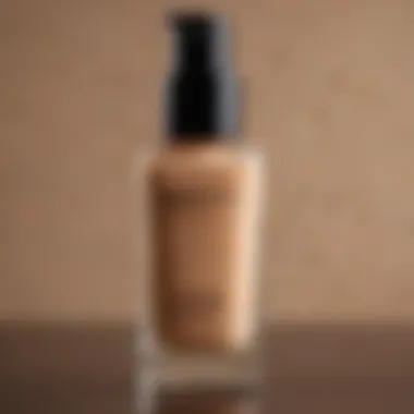 Close-up of oil-free foundation bottle