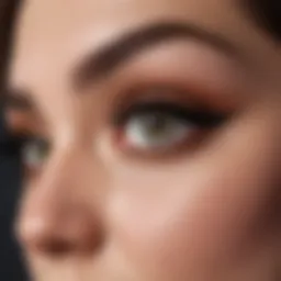 A close-up of flash lash magnetic lashes displaying their unique design and texture