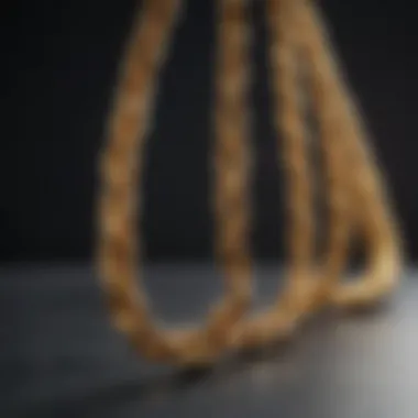 The Timeless Beauty of Gold Chains Aesthetic appeal of gold chain on display