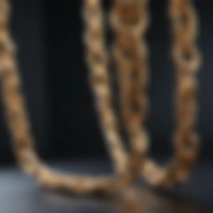 Market value trends for gold and silver chains