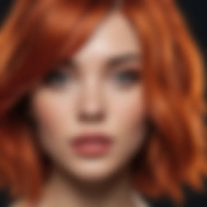 Vibrant hair color shades suitable for fair skin