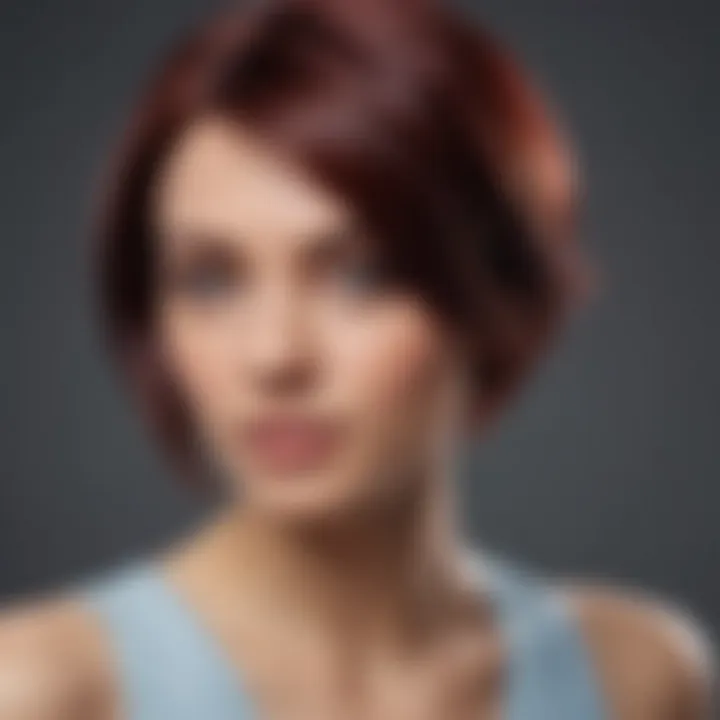 A stylist applying hair dye with precision