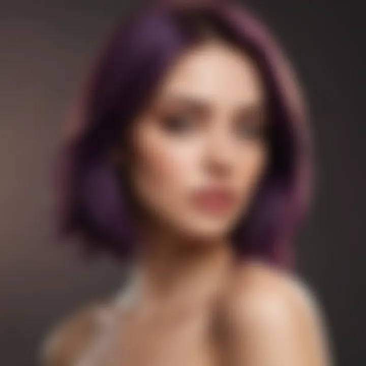 Trendy hair color inspirations showcased in a collage