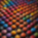 Vibrant hair dye shades displayed on a palette