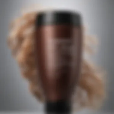 Ingredients list on a hair growth product packaging