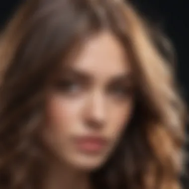 Results of Effective Hair Rinsing A close-up of healthy, shiny hair after a hair rinse treatment.